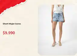 Abc Short Mujer Icono oferta