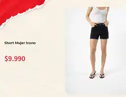 Abc Short Mujer Icono oferta