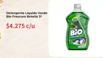 Detergente Liquido Verde Bio Frescura Botella