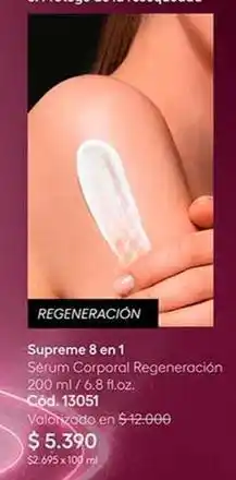 Cocha Supreme - 8 en 1 serum corporal regeneracion 200ml oferta