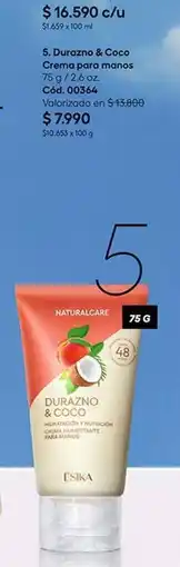 Cocha 5 durazno & coco crema para manos oferta