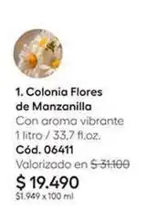Cocha Colonia flores de manzanilla oferta