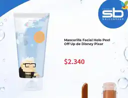 Salcobrand Mascarilla Facial Holo Peel Off Up de Disney Pixar oferta