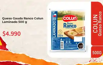 Queso Gauda Ranco Colun laminado
