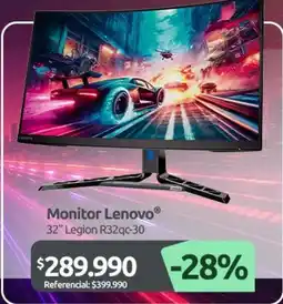 PC Factory Lenovo - monitor oferta
