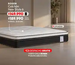 Abc Rosen - colchon new style 6 oferta