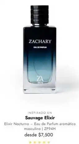Zachary Perfumes Sauvage elixir oferta