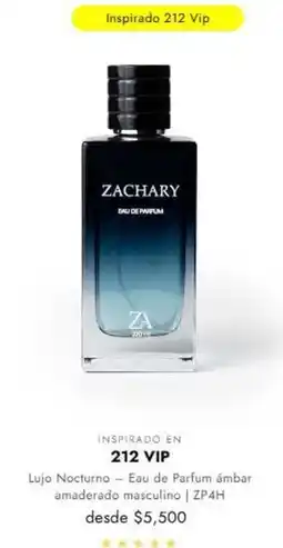 Zachary Perfumes Inspirado en 2 212 vip oferta