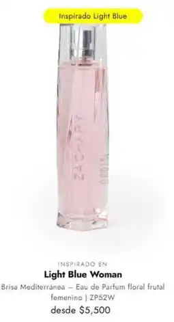 Zachary Perfumes Light blue woman oferta