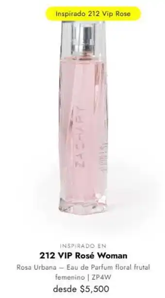 Inspirado en 212 vip rosé woman