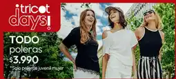 Tricot Todo poleras oferta