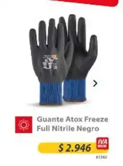 Küpfer Guante - atox freeze full nitrile negro oferta