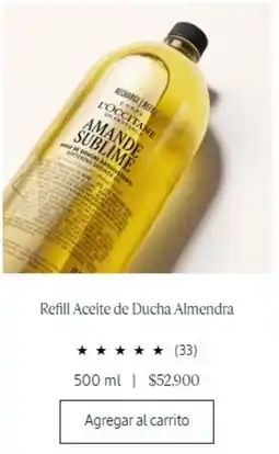 L'Occitane Refil aceite de ducha almendra oferta