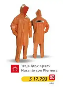 Küpfer Traje atox kps25 naranja con piernera oferta