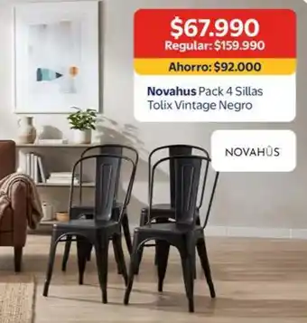 Novahus pack 4 sillas