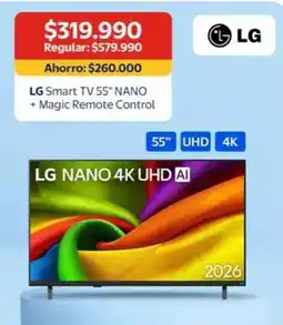 Lider Express Lg - smart tv 55 nano + magic remote control oferta