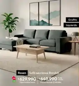 Linio Rosen - sofa seccional randall oferta