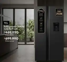 Linio Tcl - refrigerador side by side by side ne frost oferta