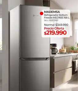 Multicentro Mademsa - refrigerador battom freezer oferta