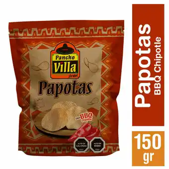 Unimarc Papas fritas papotas Pancho Villa barbecue chipotle 150 g oferta