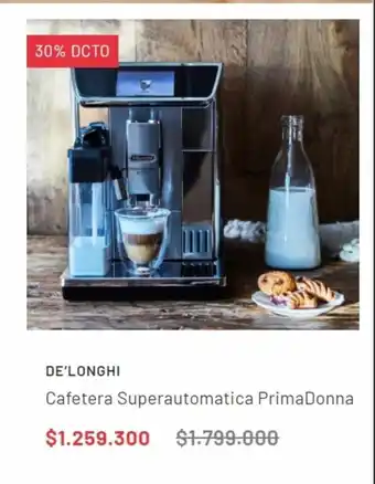 Kitchen Center De'Longhi Cafetera Superautomatica PrimaDonna oferta