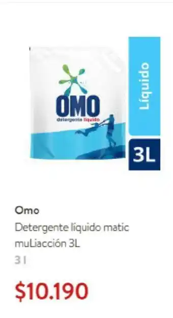 Lider Omo Detergente Liquido Matic muLiaccion 3L oferta