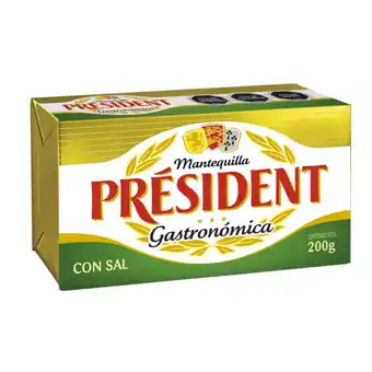 Unimarc Mantequilla President con sal pan 200 g oferta