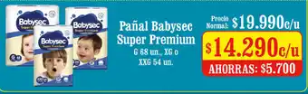 Unimarc Pañal Babysec Super Premium oferta