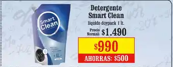 Unimarc Detergente Smart Clean liquido doypack 1lt oferta