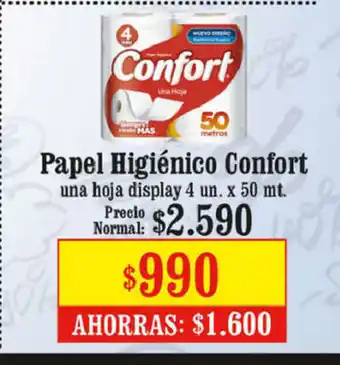 Unimarc Papel Higienico Confort oferta