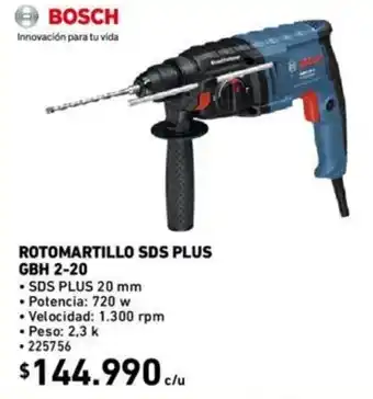 Construmart Bosch Rotomartillo SDS Plus GBH 2-20 oferta