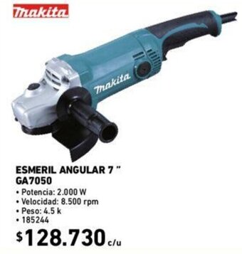 Construmart Makita Esmeril Angular 7" GA7050 oferta