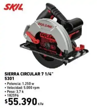 Construmart SKil Sierra Circular 7 1/4" 5301 oferta