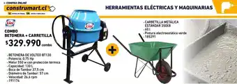 Construmart Lioi Combo Betonera + Carretilla oferta