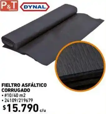 Construmart P&T Dynal Fieltro Asfaltico Corrugado oferta