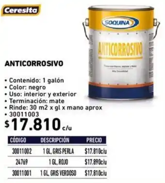 Construmart Ceresita Anticorrosivo oferta