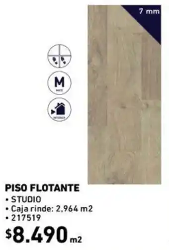 Construmart Piso Flotante Studio 7mm oferta