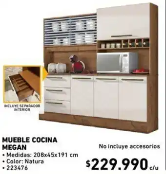 Construmart Mueble Cocina Megan 208 x 45 x 191cm oferta