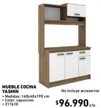 Construmart Mueble Cocina Yasmin 160 x 40 x 190cm oferta