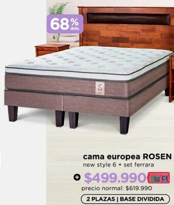 Ripley Cama Europea Rosen oferta