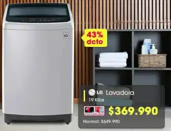 Abcdin LG Lavadora 19Kilos oferta