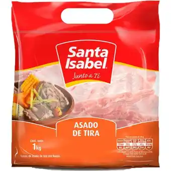 Santa Isabel Asado tira vacuno 1 kg oferta