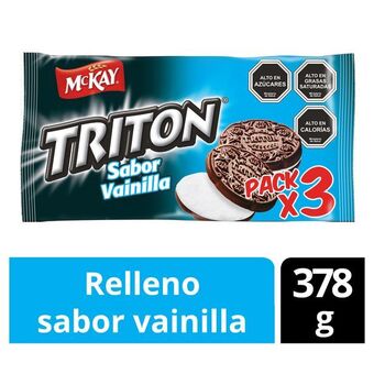 Santa Isabel Galletas triton vainilla multipack 3 unidades 126g oferta