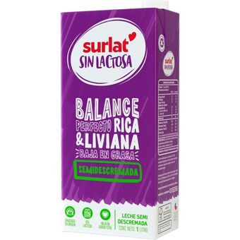 Santa Isabel Leche semidescremada sin lactosa 1 l oferta