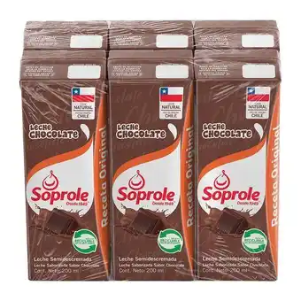 Santa Isabel Pack 6 un. leche chocolate receta original 200 ml oferta
