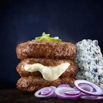 Hamburguesas rellenas con queso azul - 5 unidades 200 grs c/u