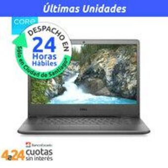 PC Factory Notebook vostro 3400 14" hd intel i3-1115g4 4gb 1tb windows 10 black oferta