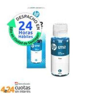 PC Factory Botella de tinta original hp gt52 cyan oferta