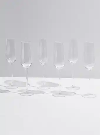 Paris Set 6 copas flauta clear alaniz home oferta