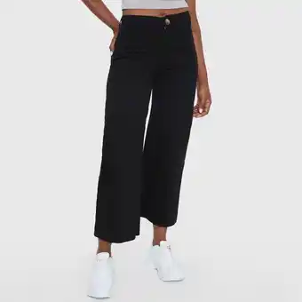 Corona Jeans cullote color negro - mujer oferta